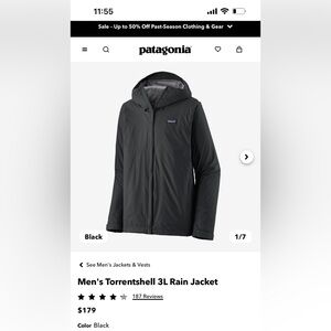 Patagonia Men’s Torrentshell 3L Rain Jacket